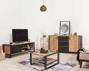 Súprava nábytku do obývacej izby Cosmopolitan 13 (borovica atlantic/čierna)