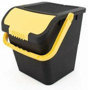Odpadkový kôš na triedený odpad Practic, 35 l, žlté veko