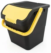 Odpadkový kôš na triedený odpad Practic, 35 l, žlté veko
