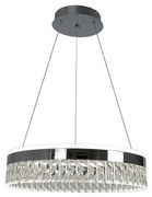 LED Stmievateľný luster na lanku LED/90W/230V 3000-6500K chróm + diaľkové ovládanie