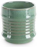 KERAMICKÝ KVETINÁČ (FI) 11X11 CM ZELENÁ