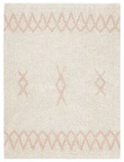 Ružovo-krémový prateľný ručne tkaný bavlnený koberec 120x160 cm Atlas Natural – Lorena Canals