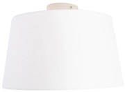 Stropné svietidlo s tienidlom z ľanu biele 35 cm - Combi biele