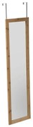 5five - Závesné zrkadlo na dvere DOOR 110x30 cm bambus