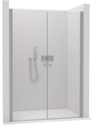 Cerano Antelo, 2-krídlové sprchové dvere 104x190 cm, 6mm číre sklo, chrómový profil, CER-CER-432328