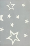 Koberec LUNA 533744/89944 hviezdy, sivý / krémový