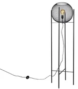 Moderná stojaca lampa čierna - Mesh Ball