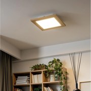 Eglo - LED RGBW stmievateľný prisadený panel SALOBRENA-C LED/16W/230V hnedý + diaľkové ovládanie