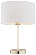 Argon 4301 - Stolná lampa KARIN 1xE27/15W/230V biela/mosadz