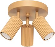 Sollux SL.1563 - Bodové svietidlo KARBON 3xGU10/10W/230V zlatá