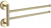 Mexen príslušenstvo, držiak na uteráky, otočný, zlatá matná, 7039242-50