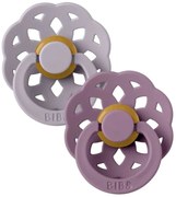BIBS Okrúhle Boheme cumlíky 2ks Fossil Grey/Mauve 1