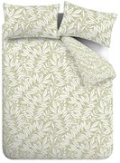 Zelené obliečky na jednolôžko 135x200 cm Sorrel Leaves – Catherine Lansfield