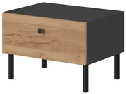 Set 2 ks. nočných stolíkov Dalde D (dub craft zlatý + antracit). Akcia -20%. Vlastná spoľahlivá doprava až k Vám domov. 1071344