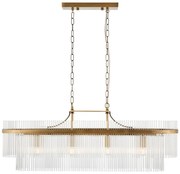 Endon 112573 - Luster na reťazi MARIETTA 4xE14/6W/230V mosadz/číra