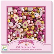 Djeco Drevené korálky Vtáčiky