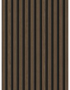 Mexen Lam-F, akustické stenové lamely 275 × 30 cm, plstený podklad 8 mm, technická dyha, orech espresso, S105-275307-3015-019