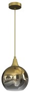 Luster na lanku MONTE 1xE27/60W/230V pr. 20 cm zlatá