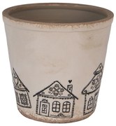 Kvetináč s perníkovými chalúpkami Gingerbread Bliss XL - Ø 21*20 cm