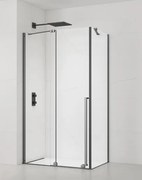Sprchový kút obdĺžnik 110x80 cm SAT Xmotion PVD Gun metal SATBWIXM110S80GM