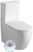 Sapho Sapho, INFINITY RIMLESS WC kombi misa s nádržkou, spodný/zadný odpad, biela, PC105WR