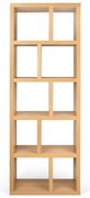 Knižnica v dekore duba v prírodnej farbe 70x198 cm Berlin – TemaHome