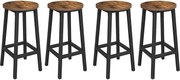 Sada 4 barových stoličiek VASAGLE LBC232B01