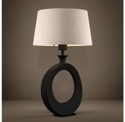 Eglo 390423 - Stolná lampa DIEZMA 1xE27/60W/230V 52,5 cm čierna/krémová