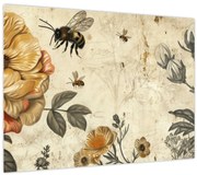 Obraz - Včelia lúka (70x50 cm)