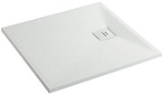Erga Hyper, SMC sprchová vanička 110x80x2,6 cm + sifón, biela matná, ERG-V06-SMC-8011S-WH