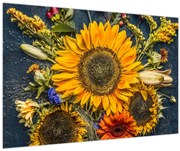 Obraz - Jesenné kvety (90x60 cm)