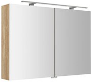 Sapho Sapho, RIWA galérka s LED osvetlením, 101x70x17cm, dub Alabama, RIW100-0022