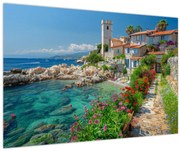 Obraz - Malebné pobrežie dediny (90x60 cm)