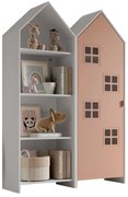 Bielo-ružová otvorená detská šatníková skriňa 115x171,5 cm CASAMI BRUGES – Vipack