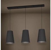 Eglo 390133 - Luster na lanku PETROSA 3xE27/40W/230V čierna