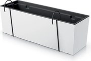 Plastový balkónový kvetináč DUC600W 58 cm - biela