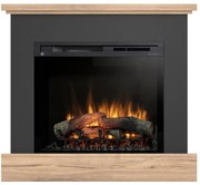 Elektrický krb Jukon 28 čierny/dub