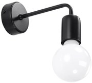 Čierne nástenné svietidlo Nice Lamps Donato