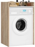 Koupelnová skříňka nad pračku FIN II dub sonoma/bílá