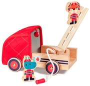 Lilliputiens – drevené hasičské vozidlo a nosorožec Marius