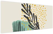 Obraz - Abstraktné listy N⁰3 (120x50 cm)