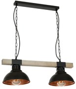 Luster na reťazi HAKON 2xE27/60W/230V