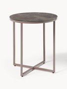 Okrúhly pomocný stolík's mramorovým vzhľadom Antigua