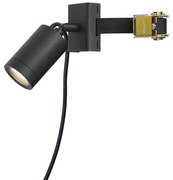 Vonkajší reflektor čierny na strom GU10 50 mm otočný a naklápací IP65 - Solo