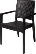 Vonkajšia stolička MARIO - čierna