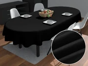 Biante Oválny obrus/imitácia brúsenej kože Alcantara ALC-012 Čierny 50x100 cm