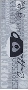 Behúň Cook & Clean 105729 Grey Black White, 50x150, šedá, kuchyňa, Hanse Home