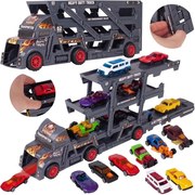 Nákladný automobil s návesom na prepravu automobilov MalPlay