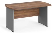 Stôl Manager 140 x 85 cm, orech warmia / sivá