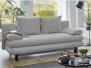 Rozkladacia pohovka Bert, svetlo šedá štruktúrovaná látka%